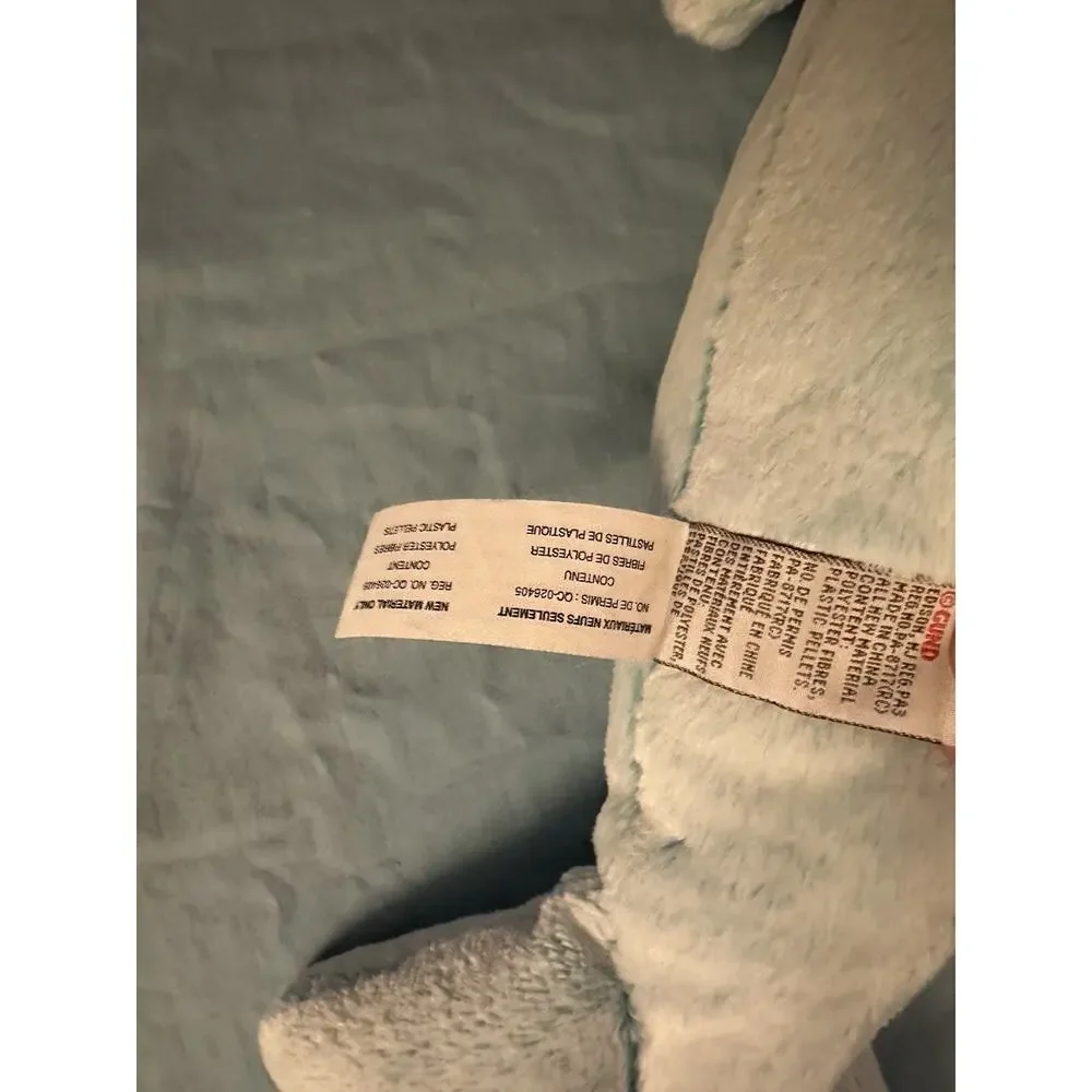GUND Narwhal Plush Stuffed Animal 18 Inch Gray Blue Gold Horn Soft Huggable
